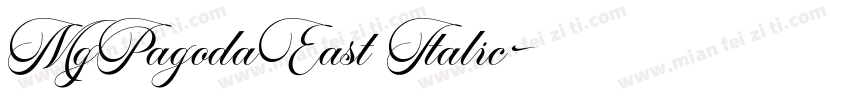 MgPagodaEast Italic字体转换